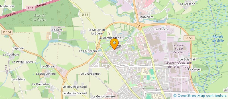 localisation de l'entreprise MATHELANGUE  ANCENIS-SAINT-GEREON