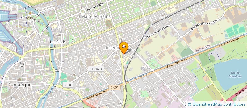 localisation de l'entreprise MATHELE à DUNKERQUE