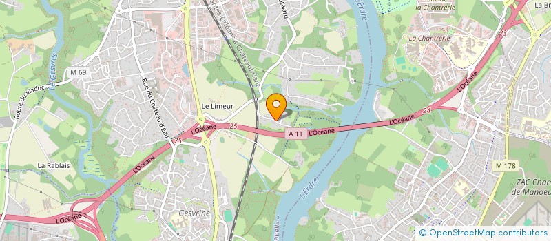 localisation de l'entreprise MATHELIER J ET BODINEAU M  CHAPELLE-SUR-ERDRE (LA)