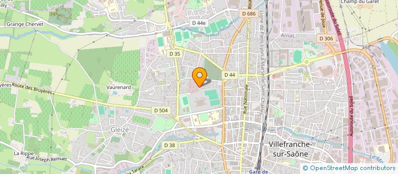 localisation de l'entreprise MATHELIS  VILLEFRANCHE-SUR-SAONE