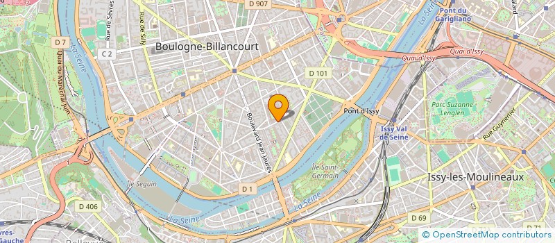 localisation de l'entreprise MATHELOVA à BOULOGNE-BILLANCOURT