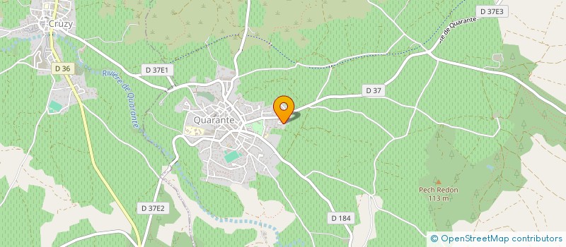 localisation de l'entreprise MATHELY  QUARANTE