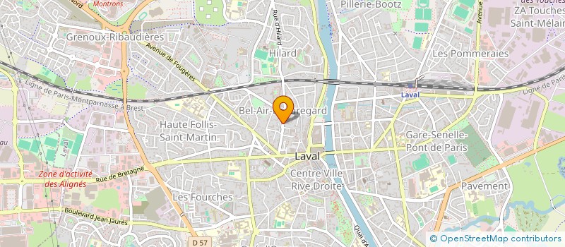 localisation de l'entreprise MATHEMATIQUES CITOYENNES, MEDIATION ET PROMOTION DE LA CULTURE MATHEMATIQUE à LAVAL
