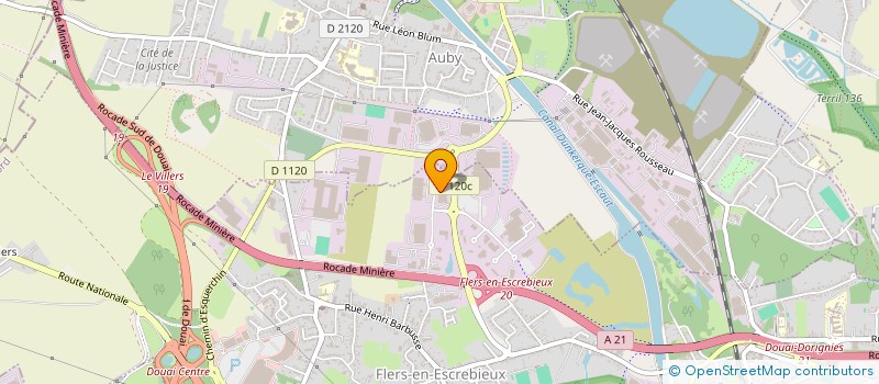 localisation de l'entreprise MATHENA NEGOCE à FLERS-EN-ESCREBIEUX