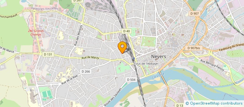 localisation de l'entreprise MATHERAT IMMOBILIER à NEVERS