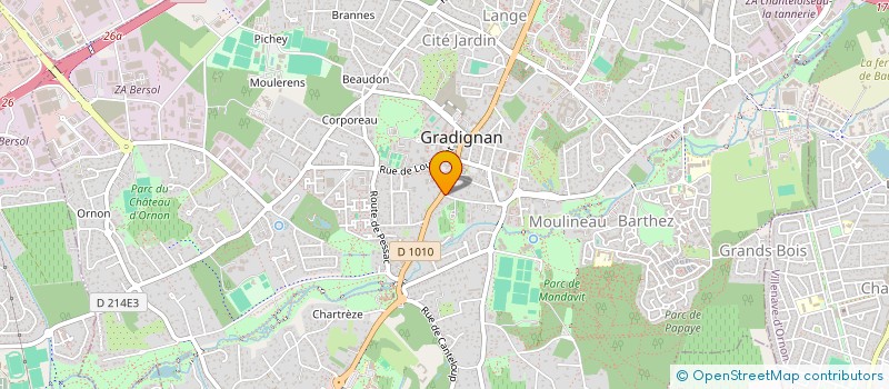 localisation de l'entreprise MATHEUS  GRADIGNAN