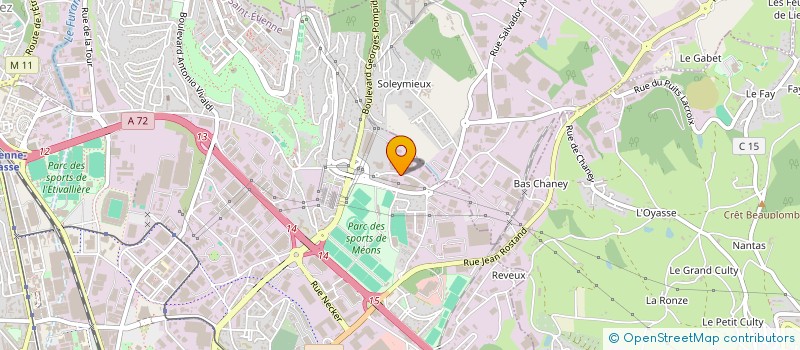 localisation de l'entreprise MATHEVON  SAINT-ETIENNE