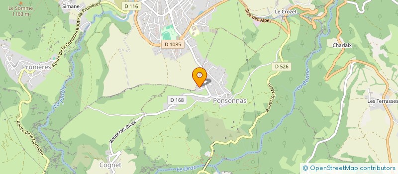 localisation de l'entreprise MATHEYFA  PONSONNAS