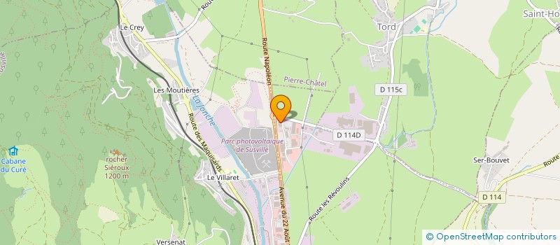 localisation de l'entreprise MATHEYSINE ALPES TRANSPORT  LA MURE