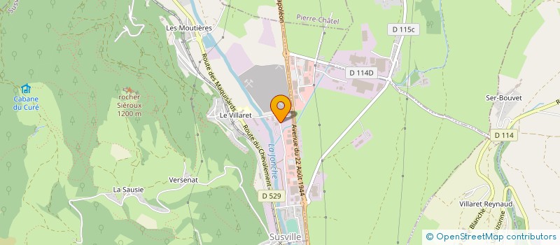 localisation de l'entreprise MATHEYSINE PIECES AUTO  SUSVILLE