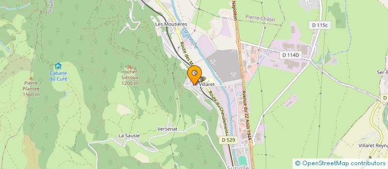 localisation de l'entreprise MATHEYSINE TOURISME  SUSVILLE