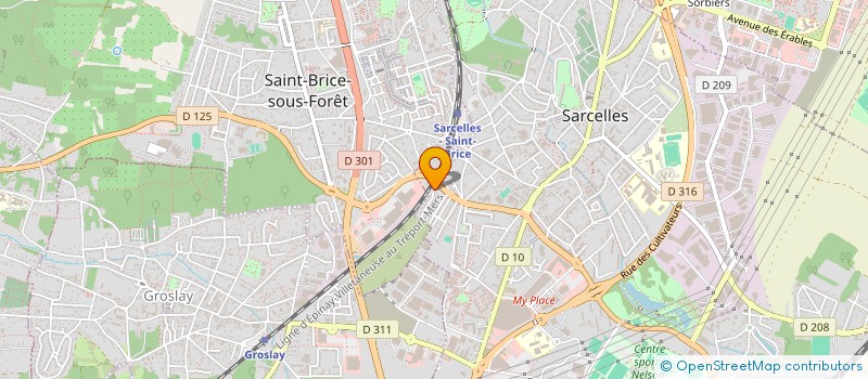 localisation de l'entreprise MATHI  SARCELLES