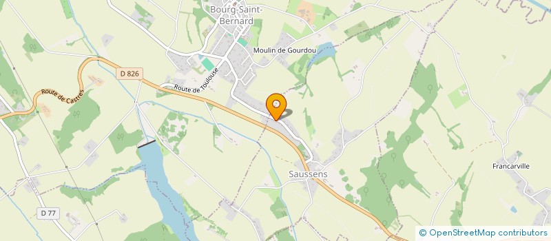 localisation de l'entreprise MATHI  SAUSSENS