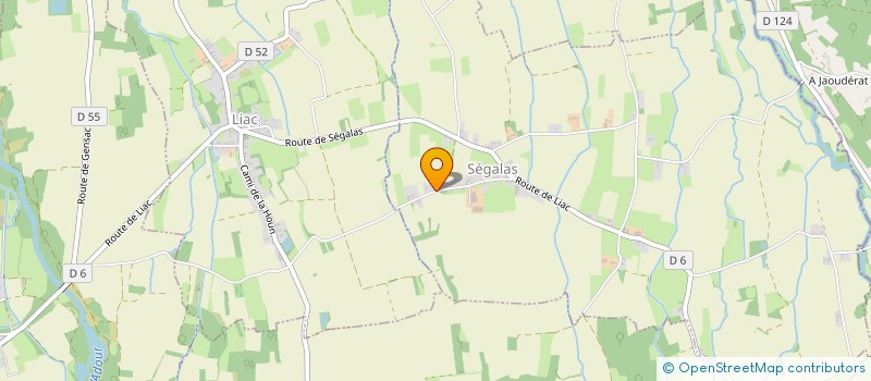 localisation de l'entreprise MATHIAS CAZAUX SPORT  SEGALAS