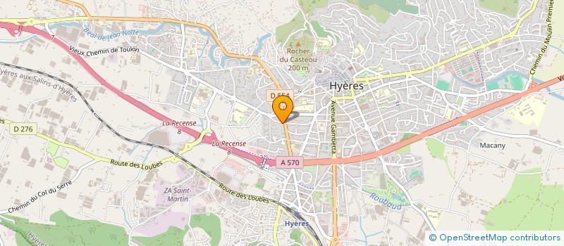 localisation de l'entreprise MATHIAS GP à HYERES