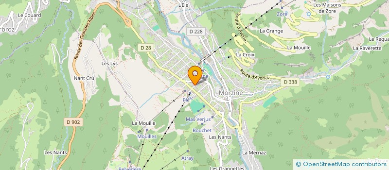 localisation de l'entreprise MATHIAS SPORTS à MORZINE