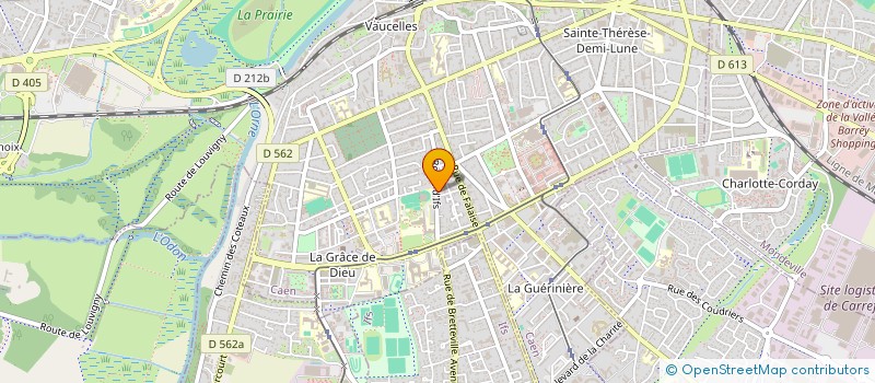 localisation de l'entreprise MATHIAUD à CAEN