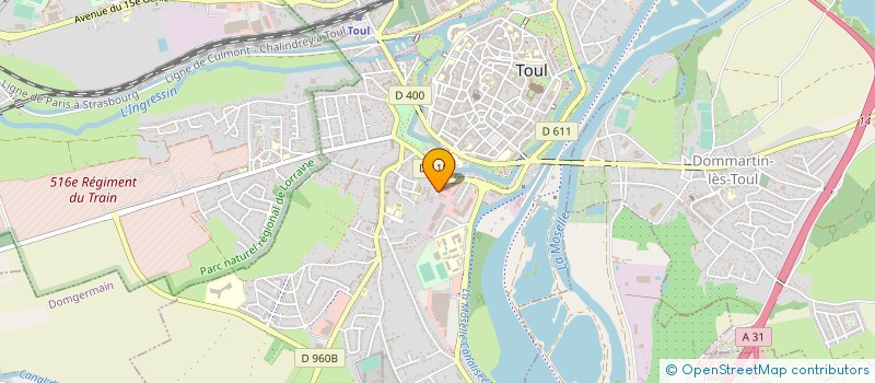 localisation de l'entreprise MATHIEU à TOUL