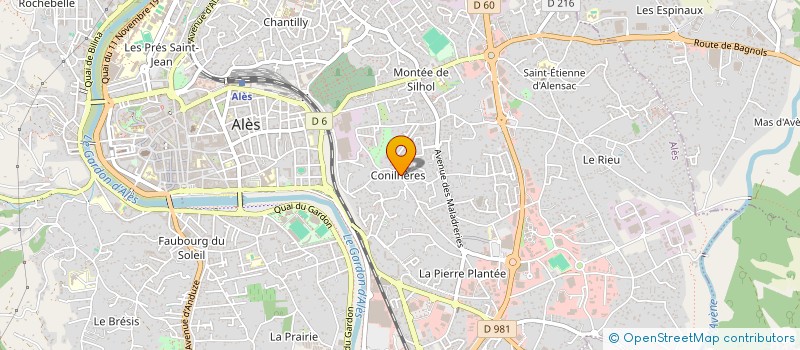 localisation de l'entreprise MATHIEU  ALES