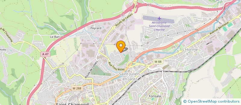 localisation de l'entreprise MATHIEU  SAINT-CHAMOND