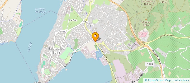 localisation de l'entreprise MATHIEU ARNAUD ET EDOUARD LALANNE, NOTAIRES ASSOCIES  BALARUC-LES-BAINS