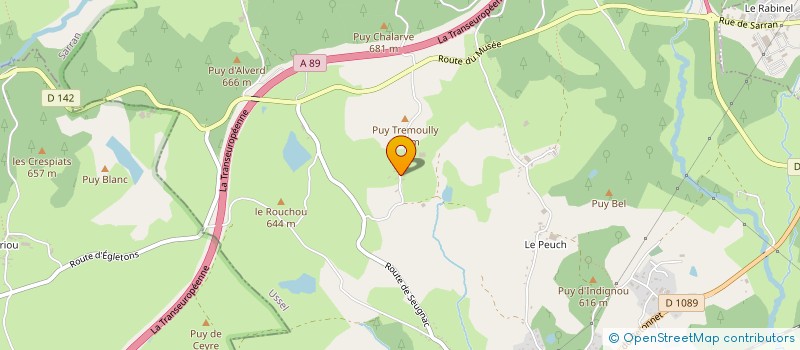 localisation de l'entreprise MATHIEU AUCHABIE  ROSIERS-D EGLETONS