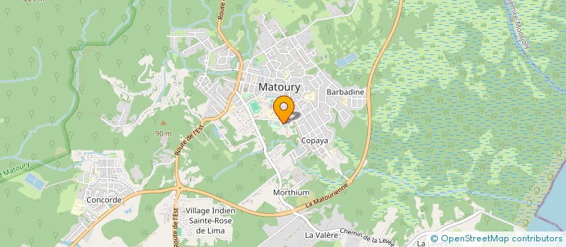localisation de l'entreprise MATHIEU BATIMENT TRAVAUX PUBLICS  MATOURY