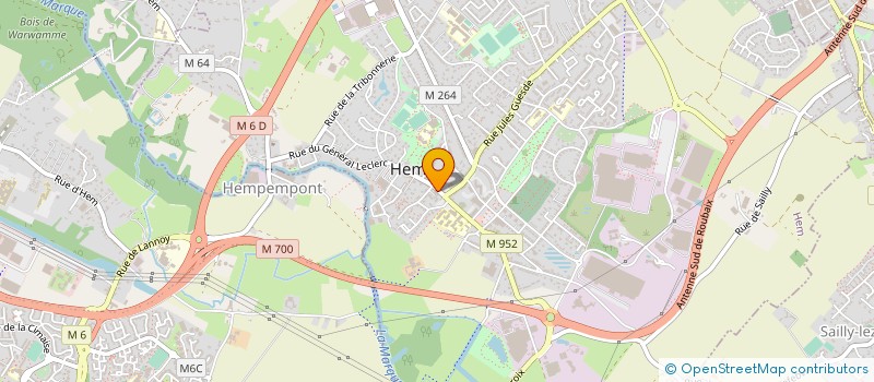 localisation de l'entreprise MATHIEU & CO  HEM