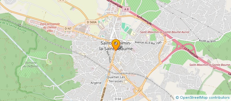 localisation de l'entreprise MATHIEU COURNILLE ET BENOIT MANTERNACH, NOTAIRES ASSOCIES à SAINT-MAXIMIN-LA-SAINTE-BAUME