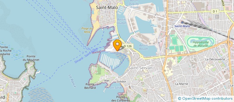 localisation de l'entreprise MATHIEU CRUSTACES  SAINT-MALO