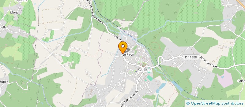 localisation de l'entreprise MATHIEU DARSOUZE  SADIRAC