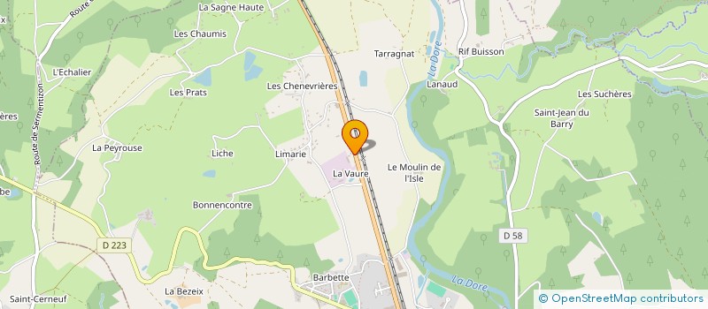 localisation de l'entreprise MATHIEU DEVELOPPEMENT à COURPIERE