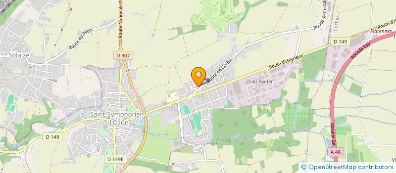 localisation de l'entreprise MATHIEU DUSSERT CONCEPT  SAINT-SYMPHORIEN-D'OZON