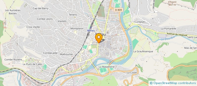 localisation de l'entreprise MATHIEU ET ANTOINE CROS  MILLAU