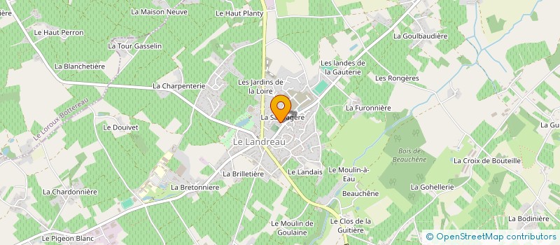 localisation de l'entreprise MATHIEU FRANCO  LE LANDREAU