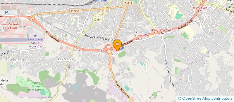 localisation de l'entreprise MATHIEU FRED AUTO à ALBI