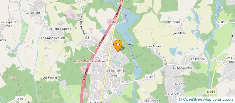 localisation de l'entreprise MATHIEU FREDERIC à LIMOGES