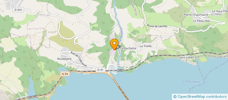 localisation de l'entreprise MATHIEU HEYRAUD  SAVINES-LE-LAC