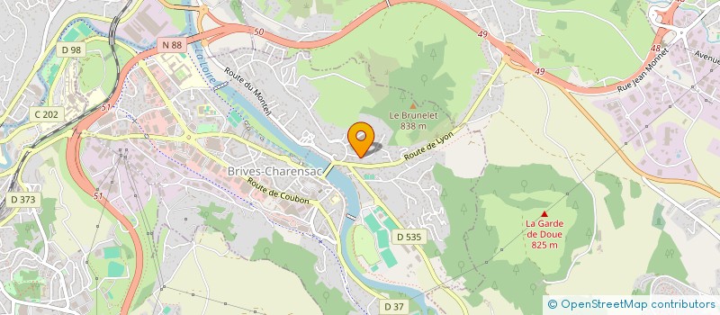 localisation de l'entreprise MATHIEU IMMO  BRIVES-CHARENSAC