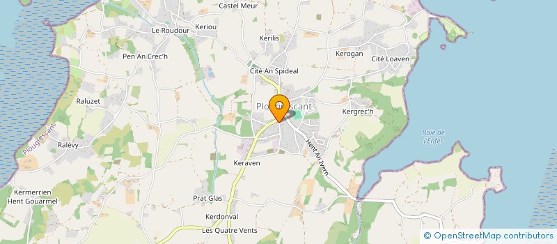 localisation de l'entreprise MATHIEU JEGO CHARPENTE  PLOUGRESCANT