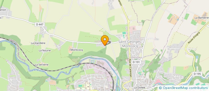 localisation de l'entreprise MATHIEU LEBEGUE COURTAGE  SAINT-GEORGES-MONTCOCQ