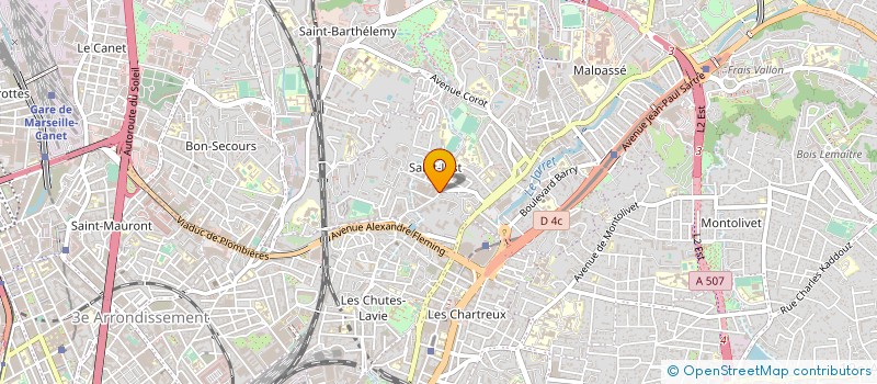 localisation de l'entreprise MATHIEU LUMINAIRES FD à MARSEILLE