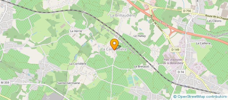 localisation de l'entreprise MATHIEU MENUISERIE à LA HAIE-FOUASSIERE