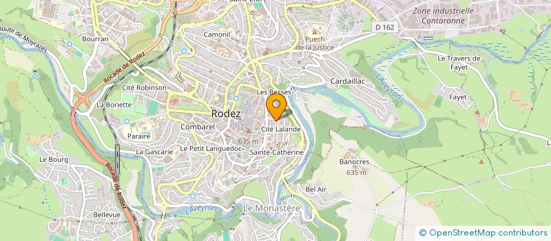 localisation de l'entreprise MATHIEU MIGOUT ET NATACHA LESTRADE  RODEZ