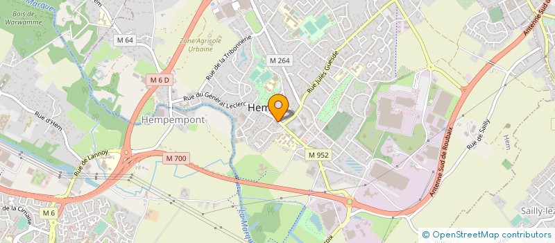 localisation de l'entreprise MATHIEU MOLINEL  HEM