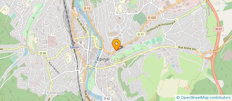 localisation de l'entreprise MATHIEU MOTOS  EPINAL