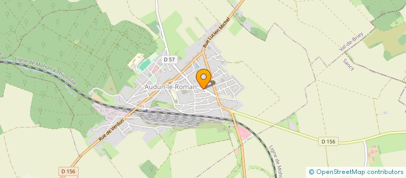 localisation de l'entreprise MATHIEU PERE ET FILS à AUDUN-LE-ROMAN