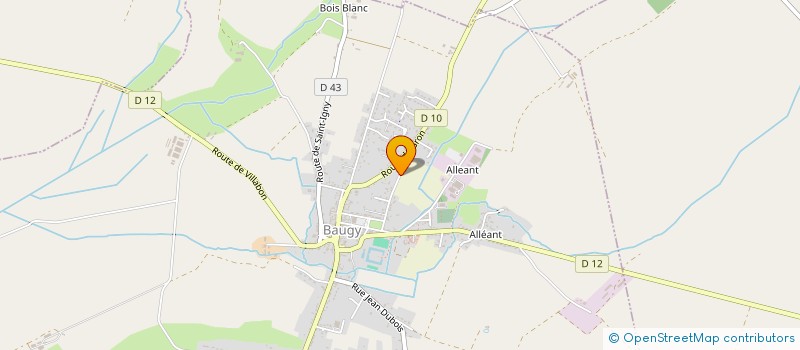 localisation de l'entreprise MATHIEU POTIER  BAUGY