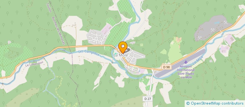 localisation de l'entreprise MATHIEU-ROQUES  LA MOLE