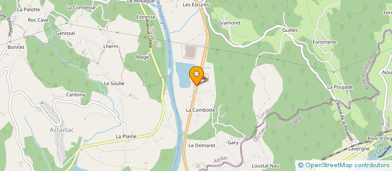 localisation de l'entreprise MATHIEU SOURZAT à ALTILLAC